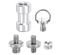 sourcing map Set di montaggio a vite per fotocamera, vite a doppia estremità, vite femmina, anello C per fotocamera, adattatore a vite per treppiede, monopiede, luce flash