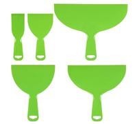 sourcing map Set di raschietti per stucco da 5,1 cm, 10,2 cm, 15,2 cm, 20,3 cm, 25,4 cm, in plastica flessibile, per nastrare cartongesso, pittura, graffio da parete, set 5 in 1