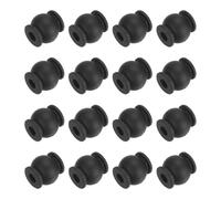 sourcing map Sfere di gomma antivibrazione per assorbimento degli urti M6 x P15 x H16 mm per RC Quadcopter FPV Gimbal supporto per fotocamera, nero/confezione da 16