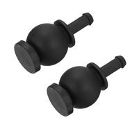 sourcing map Sfere in gomma antivibrazione per assorbimento degli urti M3 x 35 mm D17 per montaggio fotocamera quadricottero RC FPV, nere, confezione da 2