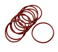 sourcing map Silicone O-Ring, 60mm OD, 54mm ID, 3mm Width, VMQ Seal Rings Guarnizione, Rosso, pz10