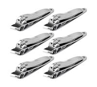 sourcing map Slanted Tip Metal Manicure Tool Pedicure Nail Clipper Cutter 6 Pcs by Forever Yung