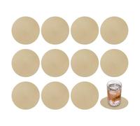 sourcing map Sottobicchieri rotondi in finta pelle, 12 pezzi, antiscivolo, lavabili, per proteggere il tavolo del caffè, sottobicchieri per bevande, decorazione per casa, ufficio, bar, colore: oro