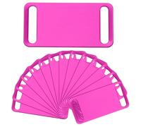 sourcing map Spazi vuoti di alluminio anodizzati delle etichette che timbrano l'etichetta con i fori, 32 mm, Alluminio, Agata