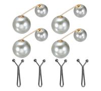 sourcing map Spilla con perle artificiali, spille da balia per maglioni e scialle, clip per donne, anti-esposizione, regolazione della scollatura della vita, per sciarpe, magliette, pantaloni, nero