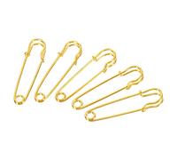 sourcing map Spille di sicurezza da 1,5 cm, grandi spille da cucito in metallo, per coperte, gonne, artigianato, spilla color oro, 20 pezzi