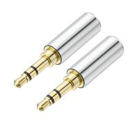 sourcing map Spina di ricambio per jack da 3,5 mm, connettore maschio stereo a 3 poli in metallo da 3,5 mm, per saldatura, fai da te, per la riparazione di cavi, cuffie, auricolari, microfono, colore