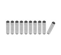 sourcing map Spine di centraggio da 3/8" x 1-1/2", in acciaio legato trattato termicamente per una maggiore durezza, finitura brillante e allineamento accurato, 10 pezzi