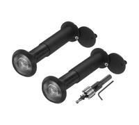 sourcing map Spioncino per porta, 2 pezzi spioncino con 1 kit di punte da trapano da 16 mm, adatto per porte anteriori da 2-3/5" a 4-1/8" con grandangolo a 200 gradi, spioncini inversi per la privacy