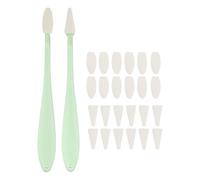 sourcing map Spugna per cancellare e cancellare schizzi, matite per sfumare i pastelli, strumento da disegno, con 20 spugne di ricambio per correggere ombre e evidenziare (confezione da 2, verde)