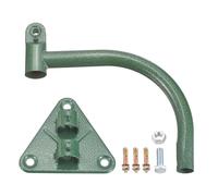 sourcing map Staffa per ventilatore da parete, in acciaio massiccio resistente, universale, supporto da parete con viti di espansione, per garage/patio/ventilatori interni/esterni, verde