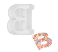 sourcing map Stampi in resina da 6,3 cm, lettere dell'alfabeto B maiuscole 3D, stampi in silicone per realizzare candele, fai da te, artigianato, parole, segni, arte, feste, decorazioni per la casa