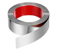 Sourcing Map Striscia autoadesiva in acciaio inox con finitura a specchio, 12 x 5 cm, per pareti, soffitti, pavimenti, armadi, piastrelle, colore: argento