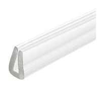 sourcing map Striscia di guarnizione in gomma per bordi a U, lunghezza 1,5 m, adatta per bordi da 1-2 mm, trasparente