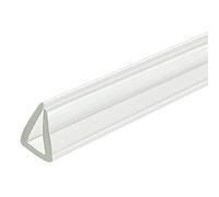 sourcing map Striscia di guarnizione in gomma per bordi a U, lunghezza 2,5 m, adatta per bordi da 6-7 mm, trasparente