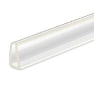 sourcing map Striscia di guarnizione in gomma per bordi a U, lunghezza 3,5 m, adatta per bordi da 4-5 mm, trasparente