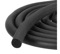 sourcing map Striscia di tenuta in gomma espansa, diametro 12 mm x lunghezza 6 metri, rotonda, in gomma EPDM solida per ridurre rumore, urti, attrito