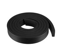 sourcing map Striscia di tenuta in gomma rettangolare solida, larghezza 30 mm, spessore 10 mm, lunghezza 2 m, colore nero