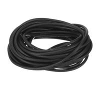 sourcing map Striscia sigillante in schiuma di silicone, diametro 2,5 mm, lunghezza 5,5 m, in gomma spugnosa, rotonda, per fai da te, magazzini, cuscinetti, tubi in schiuma, artigianato, colore: nero