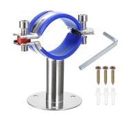 sourcing map Supporti per tubi in acciaio inossidabile Montaggio a parete Staffa per tubi a soffitto Morsetto regolabile Cinghie per tubi con viti adatte per tubi di diametro 48-51 mm