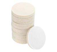 sourcing map Tampone per lucidatura in feltro di lana da 7,6 cm, cuscinetti lucidanti per levigatrice orbitale casuale con gancio e anello posteriore, 12 pezzi