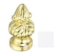 sourcing map Terminali per lampada alti 3,6 cm, pomello decorativo a vite, dadi con panno di pulizia per illuminazione da tavolo, pavimento, supporto decorativo, oro