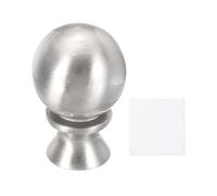 sourcing map Terminali per lampada alti 3,8 cm, filettatura 1/4-27, pomello decorativo con tappo a vite, dadi con panno di pulizia per illuminazione da tavolo, pavimento, paralume decorativo, argento