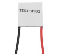sourcing map TES1-4902 Semiconduttore Compresse di Refrigerazione 6V 2A 6.5W Dissipatore di Calore Termoelettrico Modulo Piastra di Raffreddamento 20x20mm