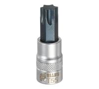 sourcing map Torx Bit Socket 3/8 "Drive T55 S2 Acciaio Star Head Cacciavite Punte per Trapano CR-V Adattatore Presa in Acciaio per Casa Auto Asse Hex Dadi Bulloni Riparazione