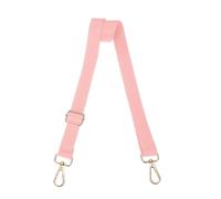 sourcing map Tracolla larga, 2,5 cm, regolabile, tracolla di ricambio per borsa a tracolla, rosa, fibbia con nucleo in oro chiaro