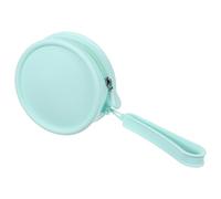 sourcing map Trousse in silicone, rotonda, da 12,7 cm, impermeabile, da viaggio, per articoli da toeletta (medio, blu)