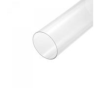 sourcing map Tubo acrilico trasparente rigido tondo tubo 115mm ID 120mm OD 14" per lampade e lanterne, sistema di raffreddamento ad acqua