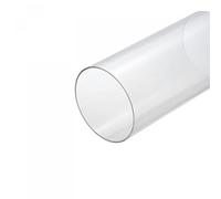 sourcing map Tubo acrilico trasparente rigido tondo tubo 125mm ID 130mm OD 10" per lampade e lanterne, sistema di raffreddamento ad acqua