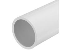 sourcing map - Tubo circolare rigido in PVC da 8,9 cm x 76,6 mm x 90 mm x 20 cm di lunghezza, bianco resistente agli urti per tubi dell'acqua, lavori manuali, manicotto per cavi