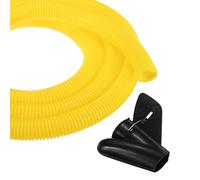 sourcing map Tubo flessibile per cavi da 2,5 cm, 6,1 m, protezione flessibile per cavi con strumento di installazione, copertura per condutture per cavi elettrici per ufficio, casa, cavi elettrici e