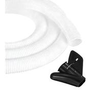 sourcing map Tubo flessibile per cavi da 3,8 cm, 2 m, con strumento di installazione, per gestione dei cavi, per ufficio, casa, cavi elettrici e automobilistici, colore bianco