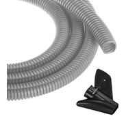 sourcing map Tubo flessibile per cavi da 6,1 m, con strumento di installazione, per gestione dei cavi, per ufficio, casa, cavi elettrici e automobilistici, colore grigio