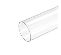 sourcing map Tubo in plastica rigido in policarbonato tondo trasparente 59 mm ID 63 mm OD 425 mm ad alto impatto per illuminazione, modelli, impianti idraulici per acqua