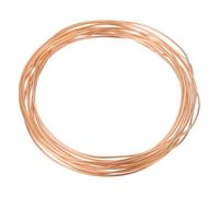 sourcing map Tubo in rame T2 0,1 cm ID x 0,3 cm OD x 6,3 m, tubo di refrigerazione in rame puro al 99%, tubo flessibile senza cuciture, per sistemi HVAC, aria condizionata, frigorifero, industria, fai