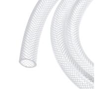 sourcing map Tubo intrecciato in PVC trasparente da 1/2 "ID 5/8" OD Tubo per acqua ad alta pressione da 3 m per tubi industriali, pompa, 12,7 mm x 16 mm