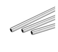 sourcing map Tubo rotondo in acciaio inossidabile 304, diametro esterno 6 mm, spessore della parete 0,8 mm, lunghezza 300 mm, 3 pezzi