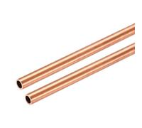 sourcing map Tubo rotondo in rame, diametro esterno 7 mm x spessore della parete 1 mm x lunghezza 200 mm (7,9") Tubo dritto in metallo senza cuciture, per fai da te, artigianato, industria edilizia