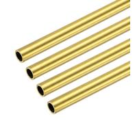 sourcing map Tubo rotondo in rame, diametro esterno 9 mm x spessore della parete 0,5 mm x lunghezza 102 mm (10,2 cm), tubo dritto in metallo senza cuciture, per fai da te, artigianato, costruzione