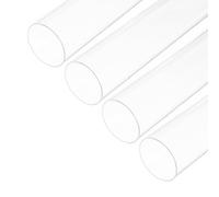 sourcing map Tubo rotondo rigido in acrilico trasparente, diametro interno 56 mm, diametro esterno 60 mm, per lampade e lanterne, sistema di raffreddamento ad acqua, 4 pezzi