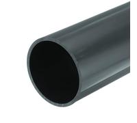 sourcing map Tubo rotondo rigido in PVC, diametro interno 81,2 mm, diametro esterno 89 mm, lunghezza 20 cm, grigio scuro, ad alto impatto, per tubi dell'acqua, artigianato, guaina per cavi