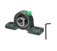 sourcing map UCP204-12 Cuscinetti a blocchetto di cuscino, autoallineamento da 3/4", base in ghisa solida, cuscinetto a sfera con flangia in acciaio cromato, (ABEC3)