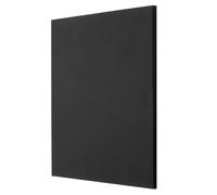 sourcing map UHMW Foglio in polietilene ad alto peso molecolare, spessore 0,9 cm, in plastica HDPE dura, per tavole marine, artigianato fai da te, compensato marino, 20,3 x 20,3 cm, nero