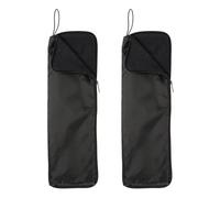 sourcing map Umido Ombrelli Borsa Oxford Panno Ombrelli Manica Copertura con Microfibra Interno Impermeabile Portatile Compatto Custodie per Pieghevole Ombrelli Da Viaggio, Nero , 15.7", Classico