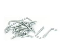 sourcing map uxcell a16080100ux0117 - Gancio a vite autofilettante a forma di L, 20 pezzi