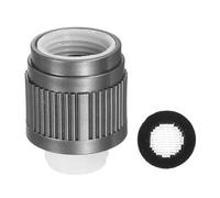 sourcing map Valvola di controllo del flusso d'acqua G1/2", 1 valvola di chiusura per soffione doccia, con guarnizione in rete di tenuta, regolatore di ricambio per braccio doccia, grigio